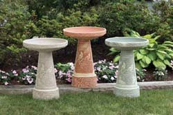 Burley Clay Birdbaths