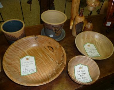 Dick Atterberry's hand turned bowls