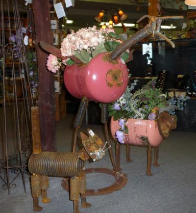 Ron Smith's recycled metal critters
